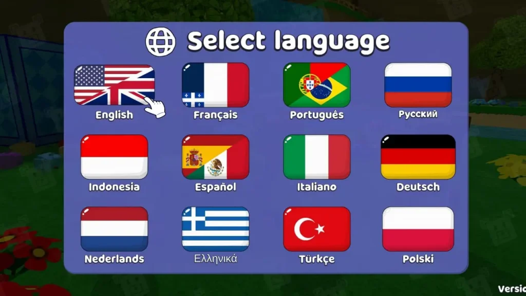 Language & Accessibility Options