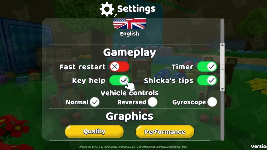 Super Bear Adventure - Gameplay Settings